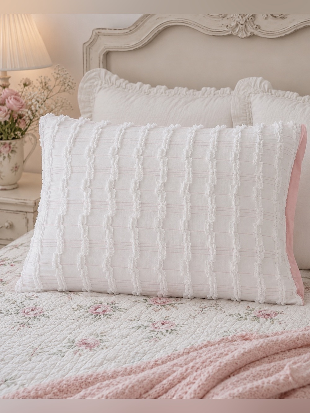 NWOT Textured Printed Pillow Cover